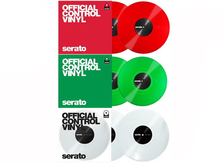 Serato Performance Series Clear, Red, and Green 12" Control Vinyl Package