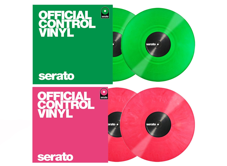 Serato Performance Series Green and Pink 12" Control Vinyl Package