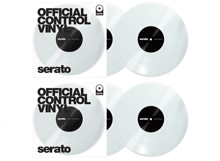 Serato SCV-PS-CLE-OV Performance Series Clear 12" Control Vinyl Quad Pack