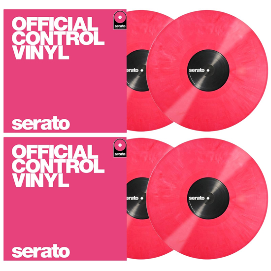 Serato SCV-PS-PNK-OJ2 Performance Series Pink 12" Control Vinyl Quad Pack