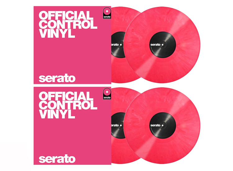 Serato SCV-PS-PNK-OJ2 Performance Series Pink 12" Control Vinyl Quad Pack