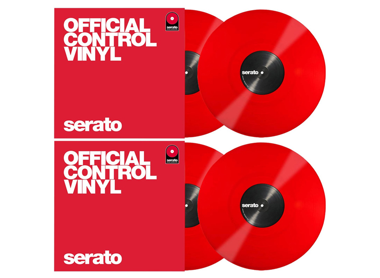 Serato SCV-PS-RED-OJ2 Performance Series Red 12" Control Vinyl Quad Pack