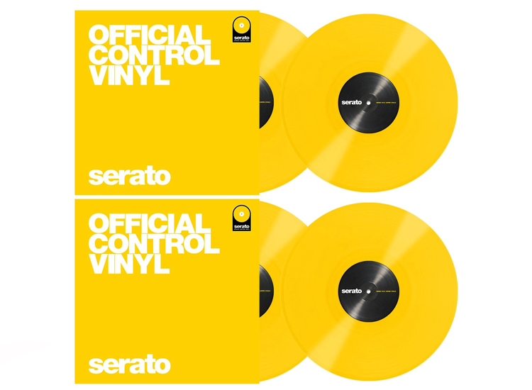 Serato SCV-PS-YEL-OV Performance Series Yellow 12" Control Vinyl Quad Pack