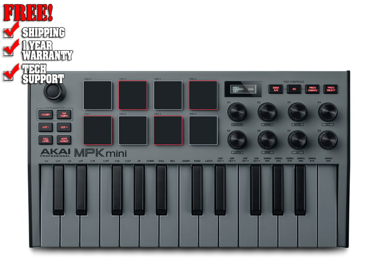 Akai MPK Mini MK3 Grey Special Edition