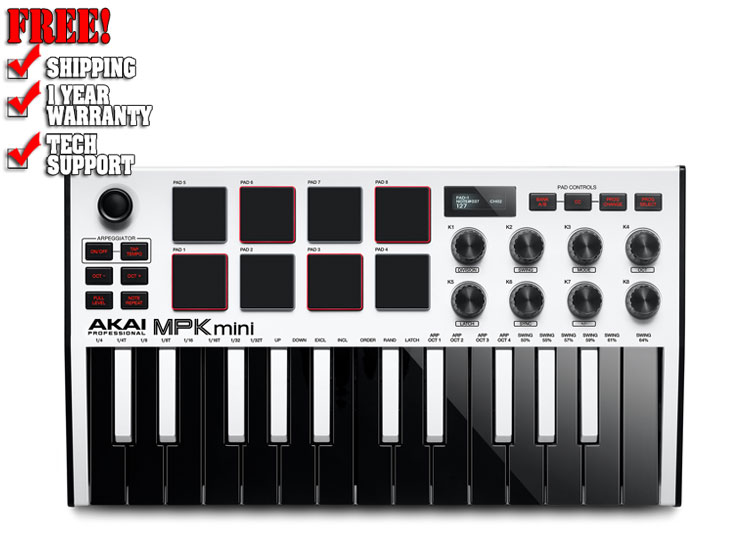 Akai MPK Mini MK3 White Special Edition