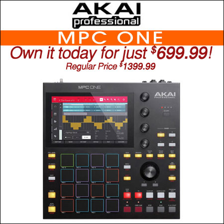  Akai Professional MPC One Standalone Sampler and Sequencer 