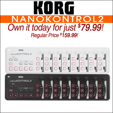  Korg NanoKONTROL2 Slim-line USB-MIDI Controller