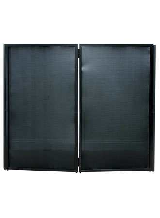 American DJ Light Weight Metal Frame Event Facade Booth w Black+White Scrim+Bag