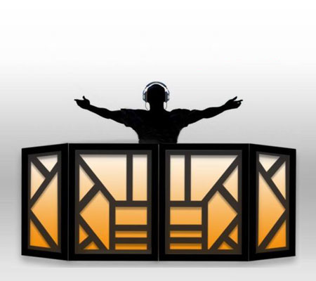 DJ Facade/Booth - Deco (Black)