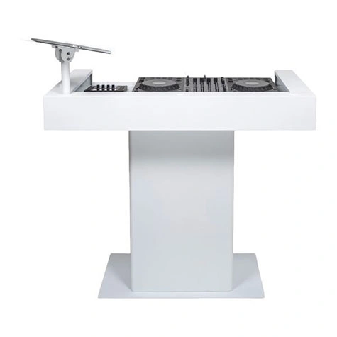 Headliner Malibu Portable DJ Booth White | 18U Rack