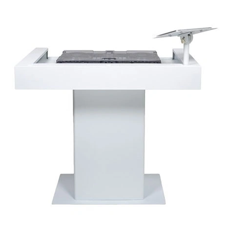 Headliner Malibu DJ Booth White – Portable 18U Rack