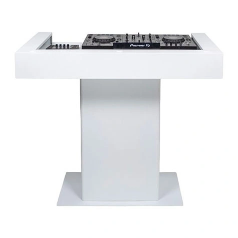 Headliner Malibu Portable DJ Booth | White DJ Workstation