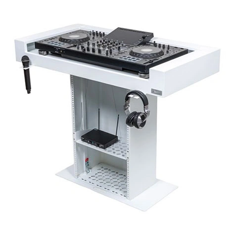 Headliner Malibu DJ Booth White | Portable DJ Workstation