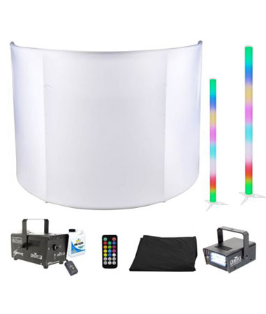 JMAZ Command Booth Event Facade with LED Tubes Pack
