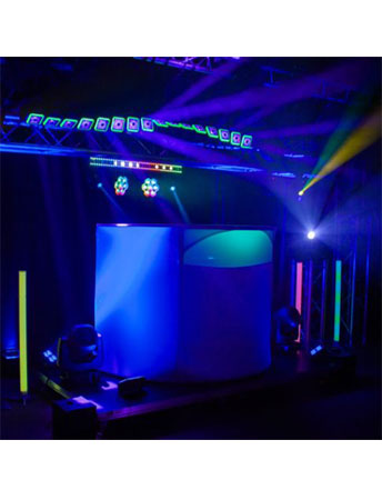 JMAZ Command Booth Event Facade with LED Tubes Pack