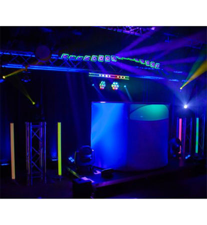 JMAZ Command Booth Event Facade with LED Tubes Pack