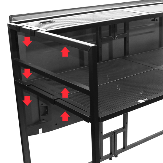 ProX XF-MESA MEDIA DJ Facade Table Station