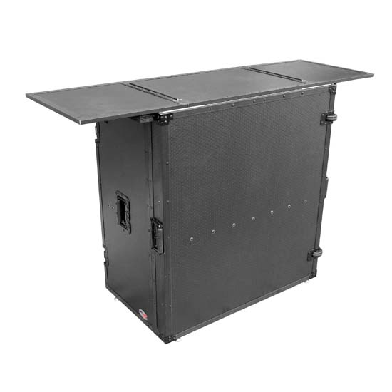 ProX XS-DJSTNBL Transformer Series DJ Folding Workstation Table