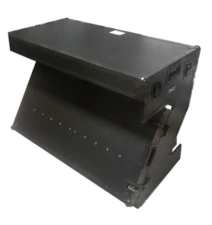 ProX XS-ZTABLEBL Portable Z-Style DJ Redbull Table Flight Case with Handles & Wheels in Black