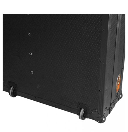 ProX XS-ZTABLEBL Portable Z-Style DJ Redbull Table Flight Case with Handles & Wheels in Black