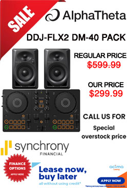 DDJ FLX2 & DM-40 Pack