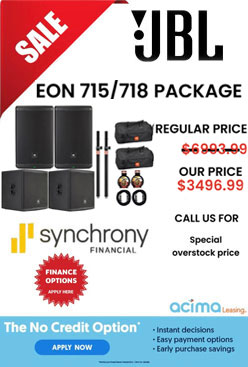 JBL EON715/EON718 Powered Full Range/Subwoofer Pair Package
