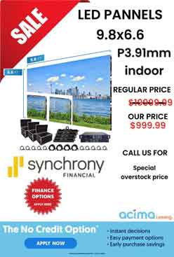 LED Screen Panels 9.8' x 6.6' P3.91mm Indoor