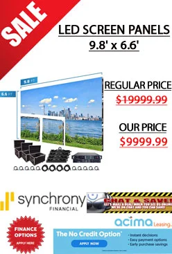 LED Screen Panels 9.8' x 6.6' P3.91mm Indoor