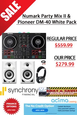 Numark Party Mix II and Pioneer DM-40 White Package