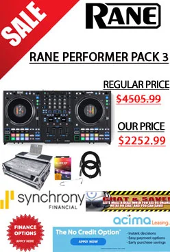 Rane PERFORMER with Black Finish Case Wheels Package