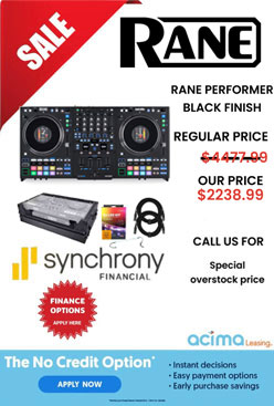 Rane PERFORMER with Black Finish Case Wheels Package