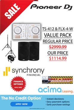 Alto TS412 & Pioneer DJ DDJ-FLX4 White Value Pack
