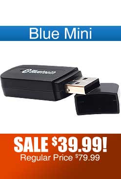 Blue Mini Portable Bluetooth Compatibility Device