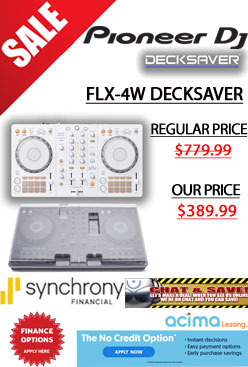 Pioneer DDJ-FLX4 White and Decksaver