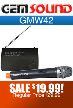 Gemsound GMW-42 Single Channel Wireless Microphone