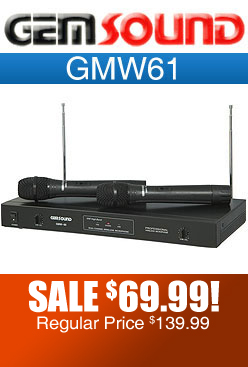 Gemsound GMW61 Dual Wireless Microphone