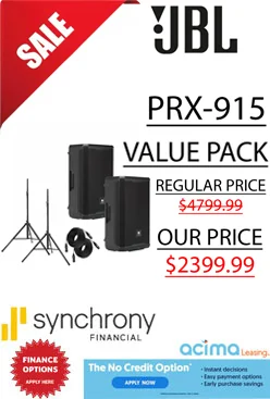 JBL PRX915 Value Pack