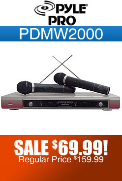 Pyle Pro PDMW2000 Dual Wireless Microphone