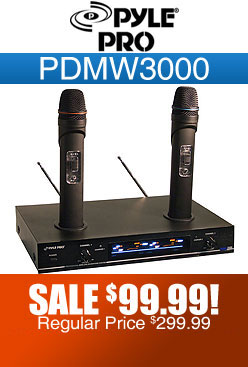 Pyle Pro PDMW3000 Dual Wireless Microphone