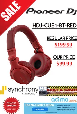 Pioneer DJ HDJ-CUE1BT Red
