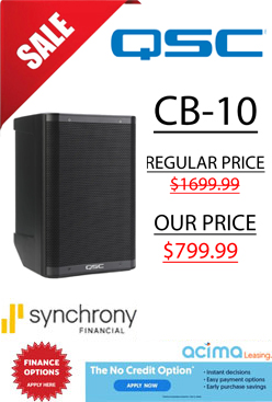 QSC CB10 Powered PA Speaker with Battery