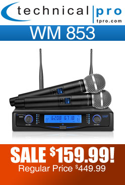Technical Pro WM852 Dual Wireless Microphone