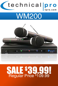 Technical Pro WM200 Dual Wireless Microphone