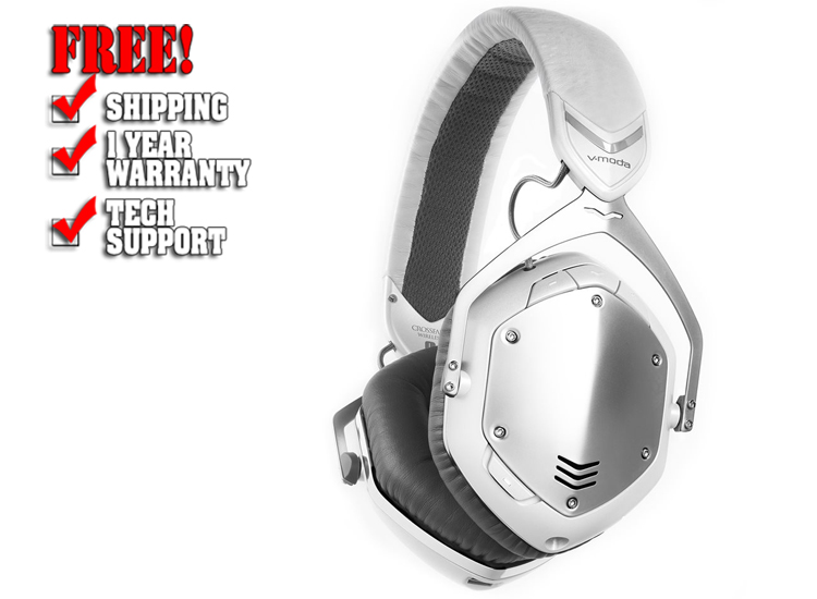 V-MODA Crossfade Wireless Headphones White Silver