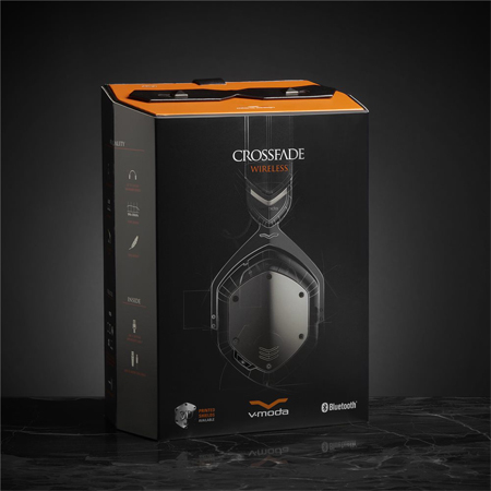 V-MODA Crossfade Wireless Headphones- Gunmetal