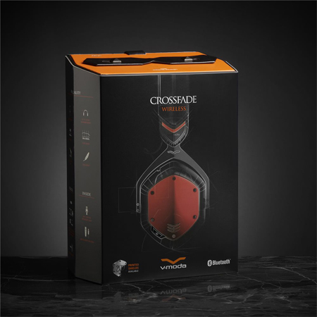 V-MODA Crossfade Wireless Headphones- Rouge