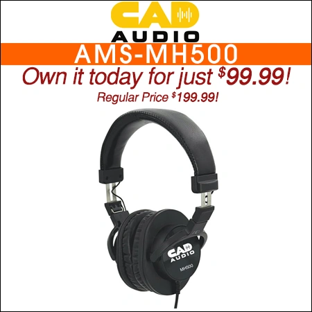 CAD Audio AMS-MH500 Professional Studio Headphone
