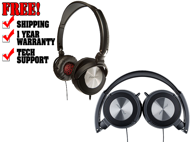 Pioneer Loop Black Headphones Pioneer DJ Headphones DJ Audio