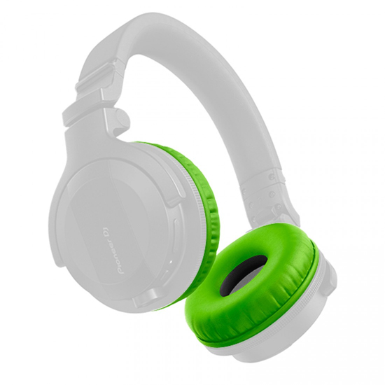 Pioneer DJ HDJ-CUE1 DJ Headphones with Green Ear Pad Package