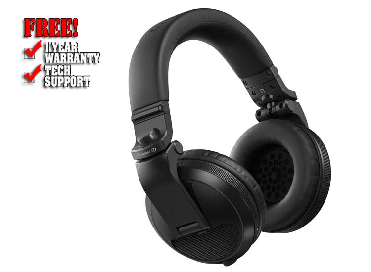 Pioneer DJ HDJ-X5BT DJ Headphones Black | Chicago DJ Equipment | 123DJ